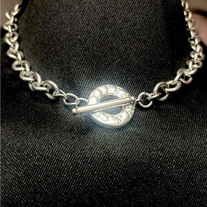 Tiffany and Co. (Return to Tiffany) 16” Toggle Charm necklace